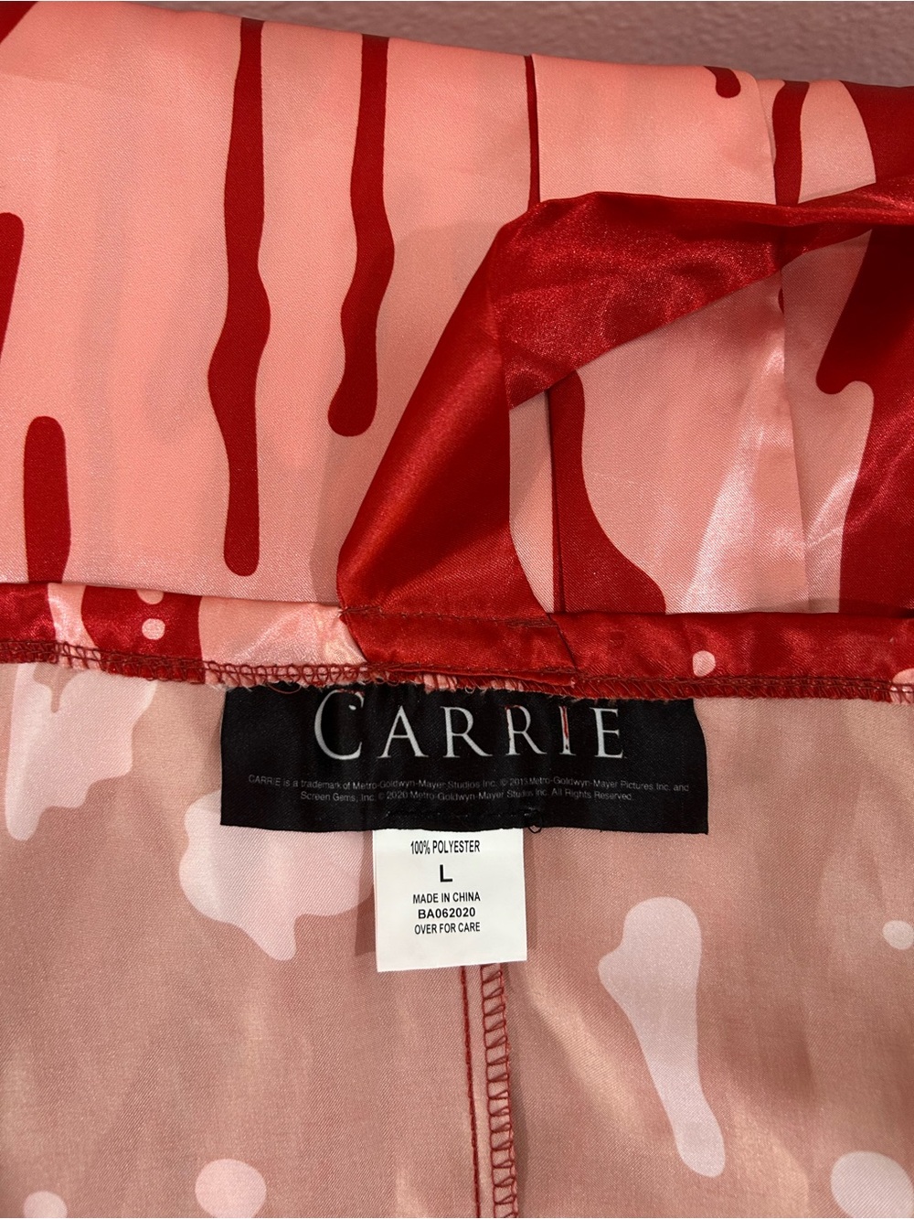 Carrie Prom Cosplay Halloween Costume Dress, Size L - Picture 7 of 8